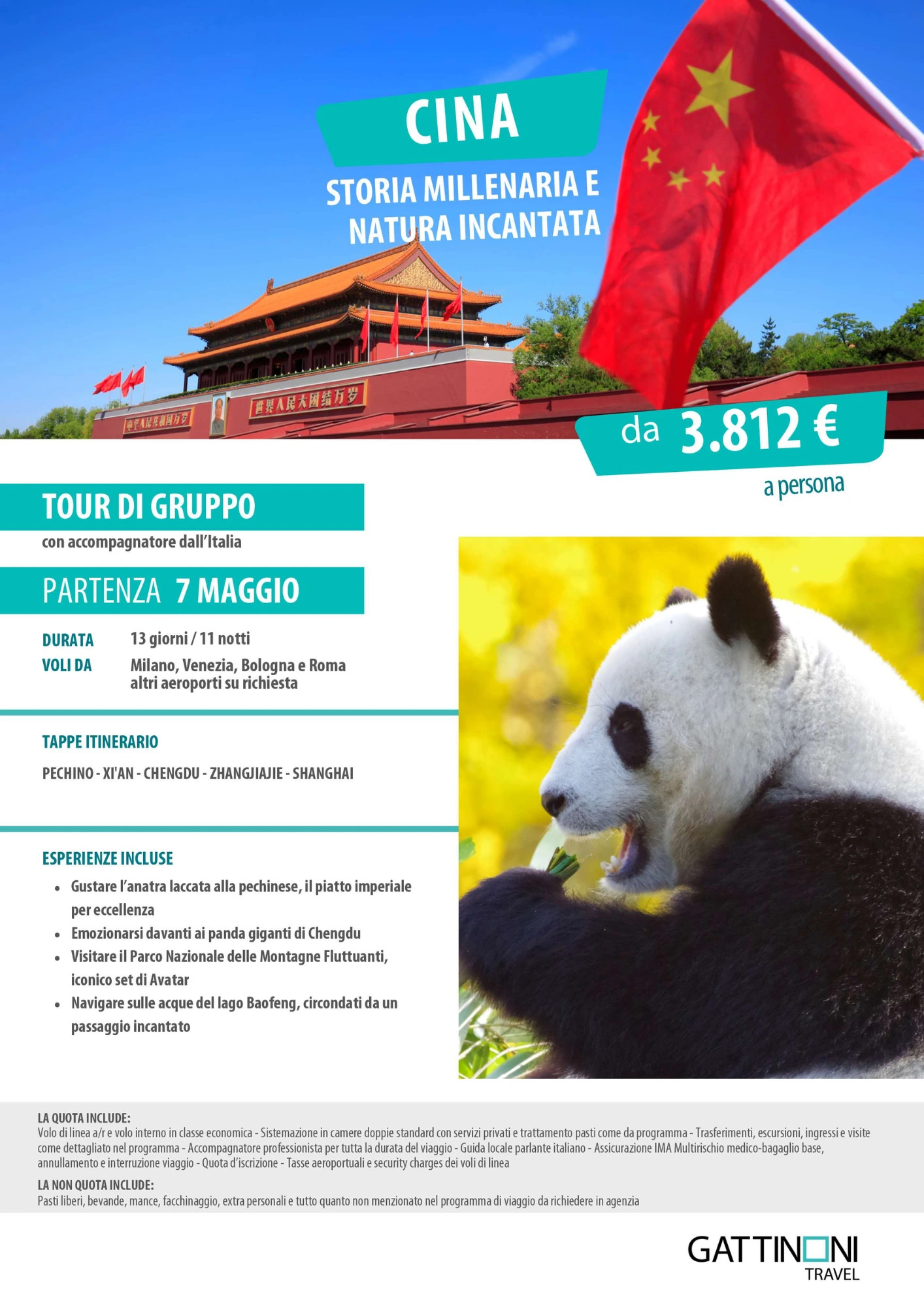 Locandina viaggio in Cina Ulisse Viaggi